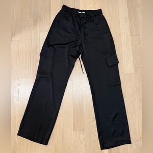 Zara Silk Cargo Pants
